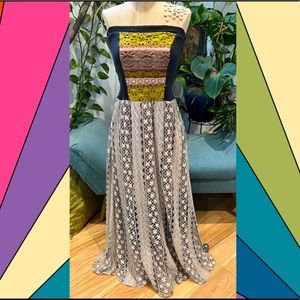 Unique Lace Boho Maxi Dress
